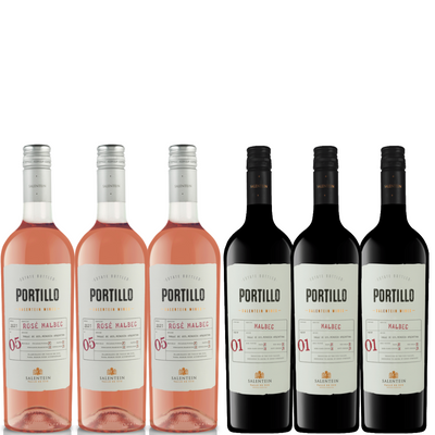 Portillo Malbec is ongekend populair, van deze druivensoort maken ze ook een mooie rosé. Proef ze samen in deze variant van de Portillo Proefdoos!
