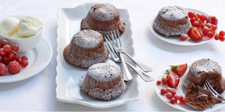 Smeltende chocladecakjes