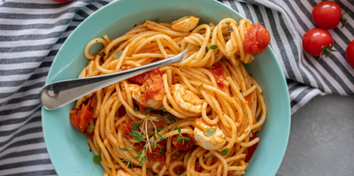 Spaghetti met gekonfijte tomaat