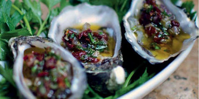 Oesters met Thaise dressing