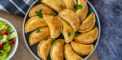 Empanada’s met kastanjechampignons en kaas