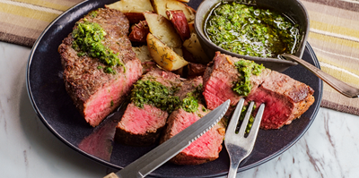 Rib-eye met chimichurri