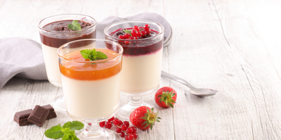 Vanille Panna Cotta met vers fruit