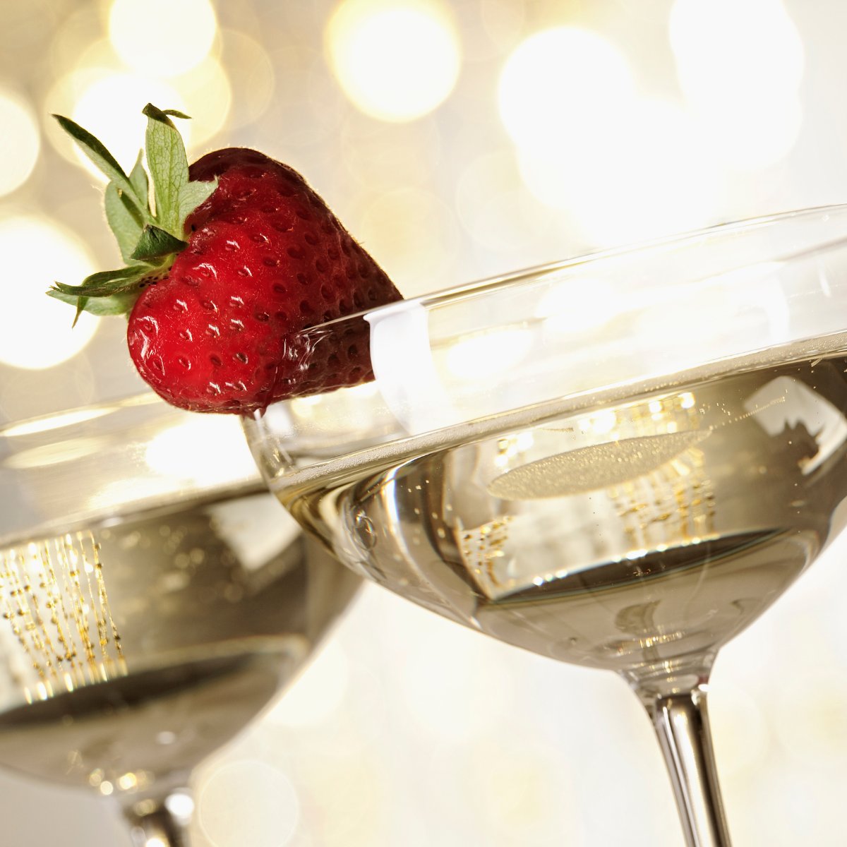 Aardbeien en champagne perfecte partners!