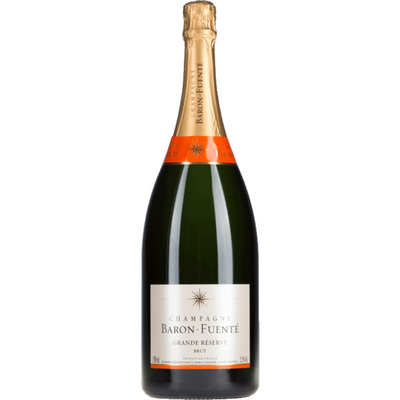 Champagne Baron Fuenté Grande Réserve Brut Magnum is verkrijgbaar bij Flesjewijn.com. Een fantastische en zeer betaalbare magnum fles Champagne!