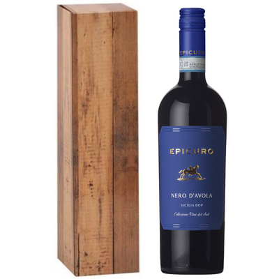 Epicuro Nero D'Avola Geschenk bestellen bij Flesjewijn.com