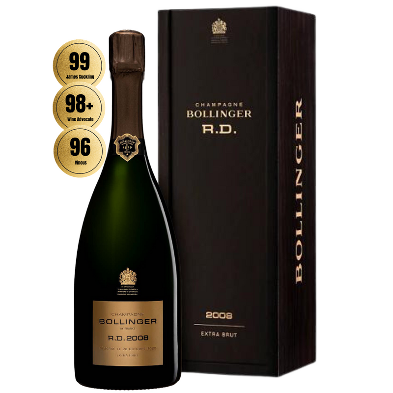 Champagne Bollinger R.D. 2008 met uitstekende beoordelingen