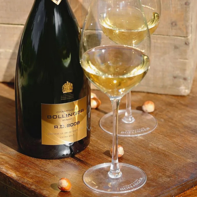 Champagne Bollinger R.D. 2008 combineert fantastisch met de PGI Piedmont hazelnoten